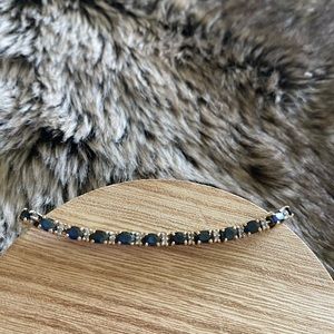 Navy Tennis Bracelet